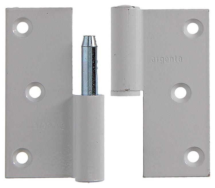 Load image into Gallery viewer, Yale 1019159 - 3 paumellen alu wit rechte hoek links 80x80mm | 5 stuks