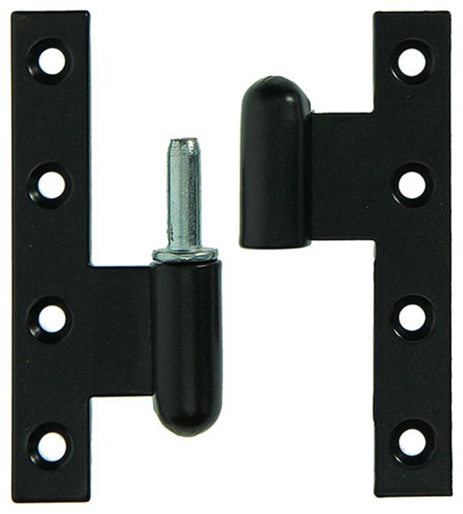 Load image into Gallery viewer, Yale 1019163 - 3 zware paumellen zwart geplast.links 110x80mm | 5 stuks