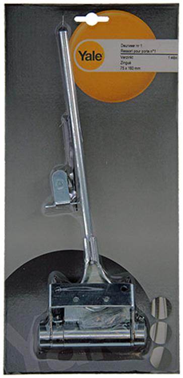 Load image into Gallery viewer, Yale 1019224 - 1 deurveer verzinkt 75x160mm nr.1 | 2 stuks