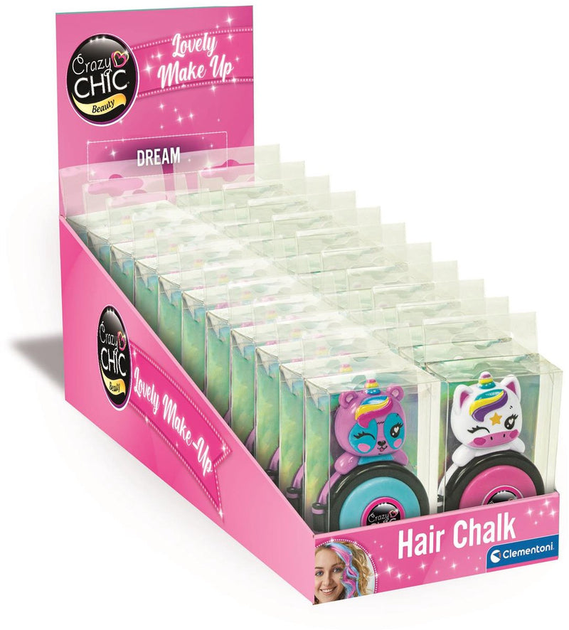 Load image into Gallery viewer, Clementoni crazy chic haarkrijt eenhoorn roze blauw