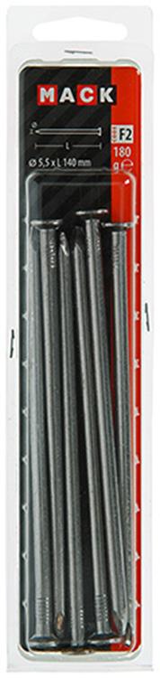 Load image into Gallery viewer, Mack 1017128 - nagel platte kop 180 gr 5,5 x 140 mm | 10 stuks