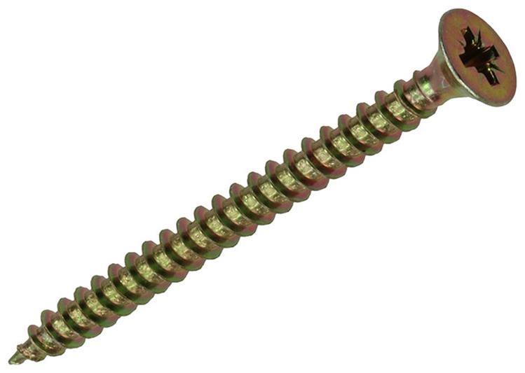Afbeelding laden in galerijviewer, Mack 1017248 - spaanplaatschroef vz kop geelverz.11 st 4,5 x 55 mm | 10 stuks