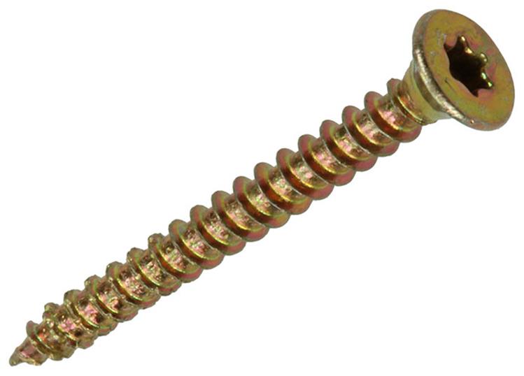 Afbeelding laden in galerijviewer, Mack 1017284 - spaanplschr.vzkop-zelfb. geelverz. 35 st 3,0 x 30 mm | 10 stuks