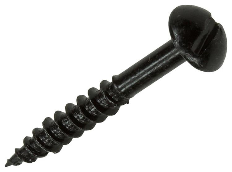 Afbeelding laden in galerijviewer, Mack 1017385 - houtschroef bolkop zwart verzinkt 10 st 4,0 x 30 mm | 10 stuks