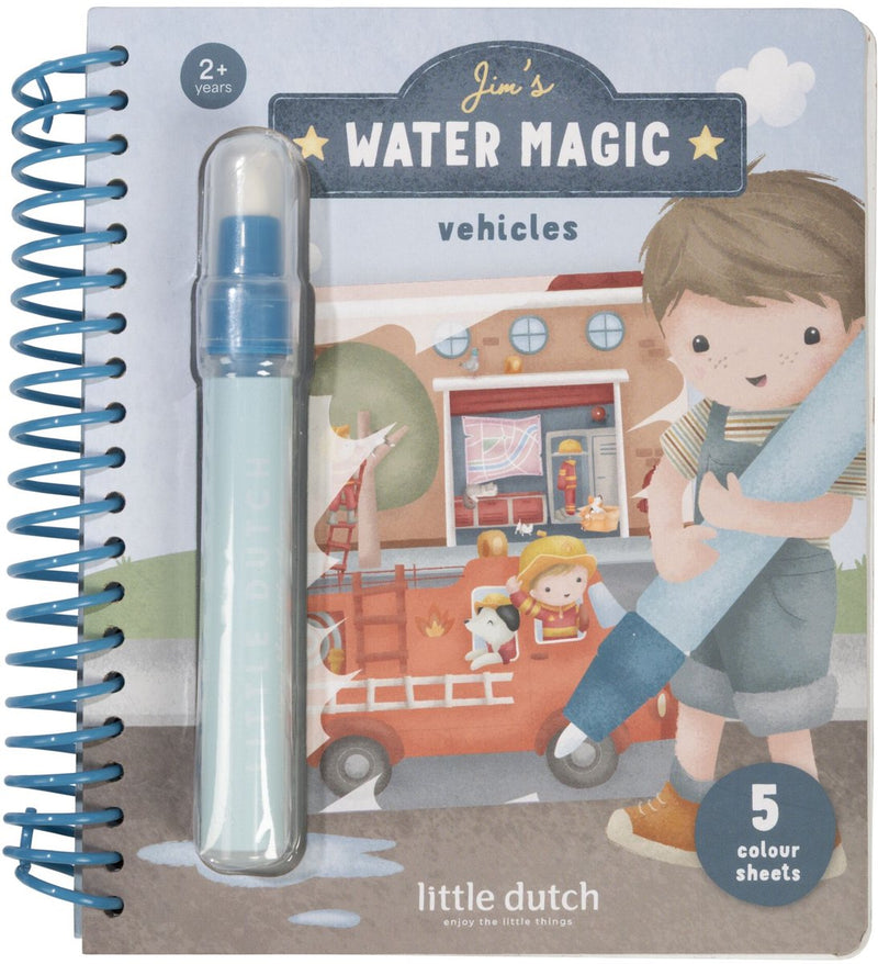 Load image into Gallery viewer, Little dutch watertekenboek jim vehicles - water magic book