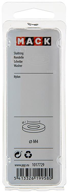Load image into Gallery viewer, Mack 1017729 - sluitring nylon 12 st m4 | 10 stuks