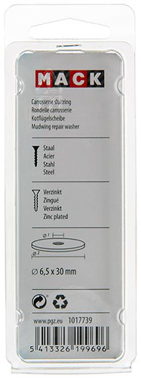 Load image into Gallery viewer, Mack 1017739 - carrosserie sluitring verzinkt12 st 6,5 x 30 mm | 10 stuks