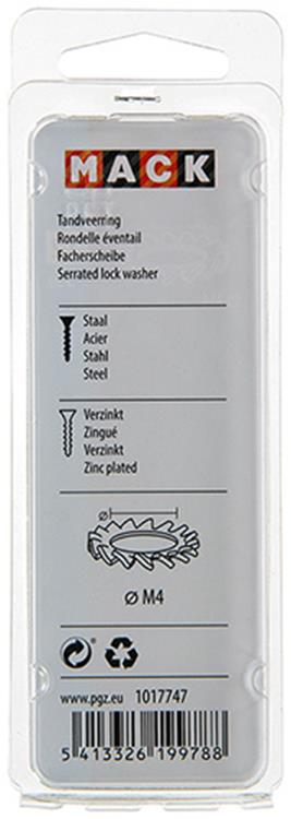Load image into Gallery viewer, Mack 1017747 - tandveerring staal verzinkt 35 st m4 | 10 stuks