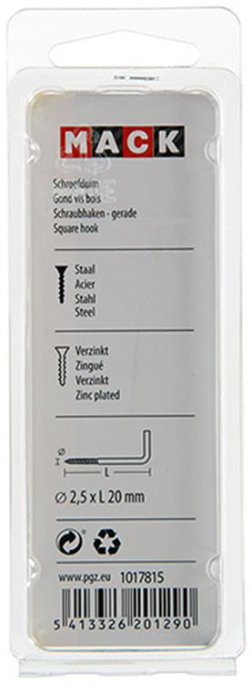 Load image into Gallery viewer, Mack 1017815 - schroefduim staal verzinkt 20 st 2,5 x 20 mm | 10 stuks