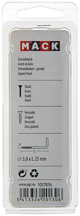 Load image into Gallery viewer, Mack 1017816 - schroefduim staal verzinkt 18st 3,0 x 25 mm | 10 stuks