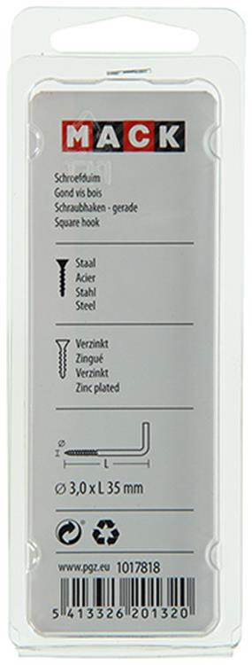 Load image into Gallery viewer, Mack 1017818 - schroefduim staal verzinkt 15 st 3,0 x 35 mm | 10 stuks