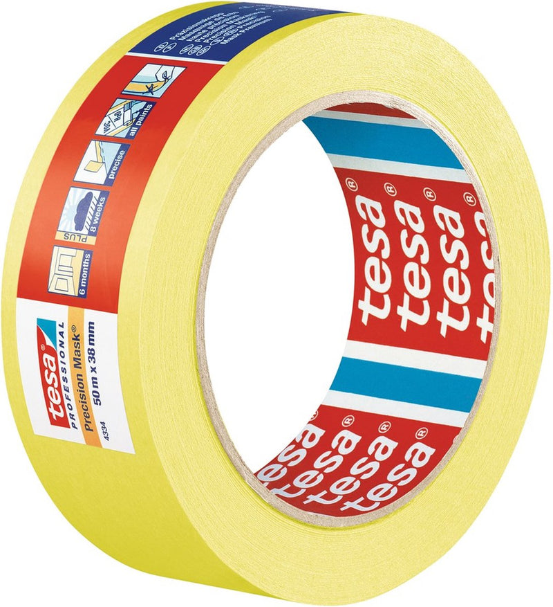 Afbeelding laden in galerijviewer, Tesa professional tesa precision mask 4334 25mm 50m geel