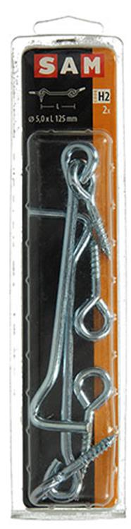 Load image into Gallery viewer, Mack 1017851 - windhaak staal verzinkt 2 st 5,0 x 125 mm | 5 stuks
