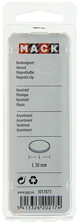 Load image into Gallery viewer, Mack 1017873 - bordmagneet kunststof assortiment 5 st 30 mm | 10 stuks