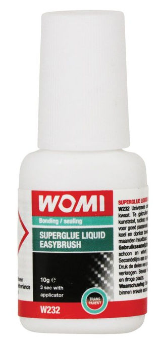 Load image into Gallery viewer, Womi secondelijm w232 superglue liquid easybrush transparant 10 gram