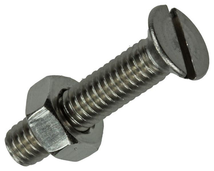 Load image into Gallery viewer, Mack 1019806 - metaalschroef verz. kop + moer rvs 12 st m4x20 | 10 stuks