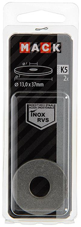 Load image into Gallery viewer, Mack 1019881 - carrosserie sluitring inox a2 2 st 13,0x37 | 10 stuks