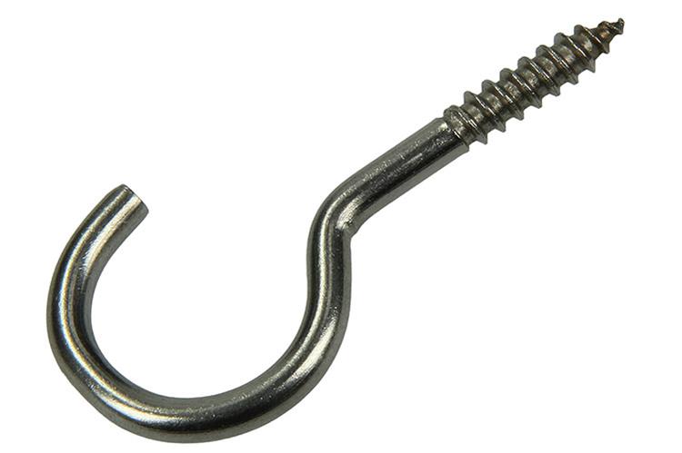 Load image into Gallery viewer, Mack 1019898 - schroefhaak roestvrijstaal 2 st 5,0x40 mm | 10 stuks