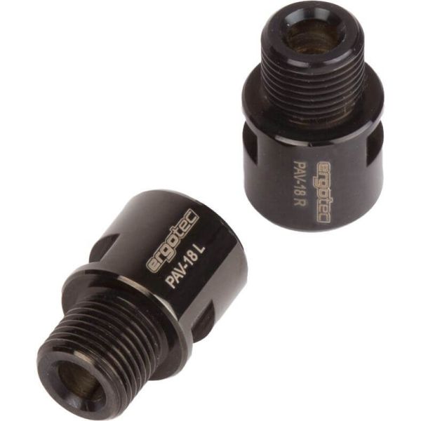 Load image into Gallery viewer, Pedaal asverlenger 9 16 Ergotec - RVS zwart