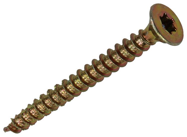 Load image into Gallery viewer, Mack 1018006 - spaanplschr.vzkop-zelfb. geelverz. 65 st 3,5 x 35 mm | 5 stuks