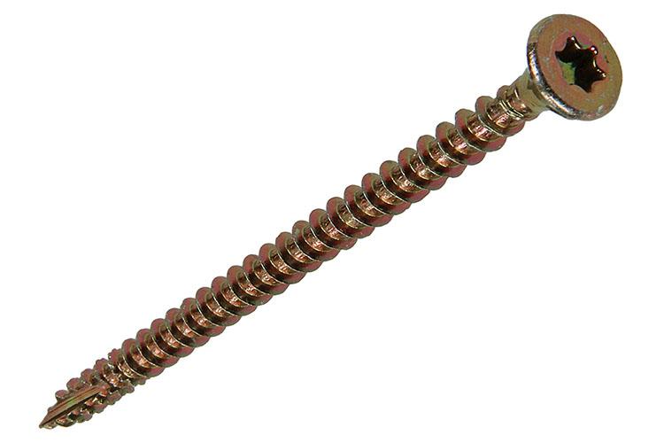 Load image into Gallery viewer, Mack 1018014 - spaanplschr.vzkop-zelfb. geelverz. 25 st 4,0 x 60 mm | 5 stuks