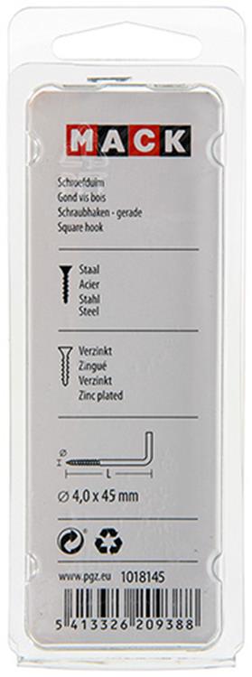 Load image into Gallery viewer, Mack 1018145 - schroefduim staal verzinkt 26 st 4,0 x 45 mm | 5 stuks