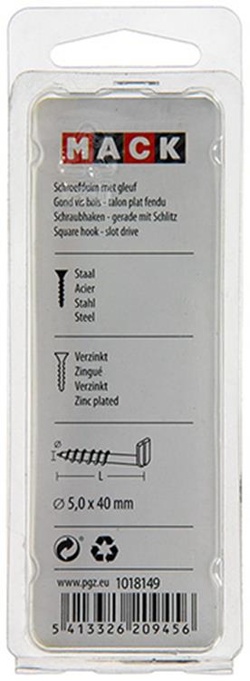 Load image into Gallery viewer, Mack 1018149 - schroefduim met gleuf verzinkt18 st 5,0 x 40 mm | 5 stuks