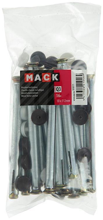 Load image into Gallery viewer, Mack 1018171 - metalen kozijnplug staal verzinkt 16 st 10 x 110 mm | 5 stuks