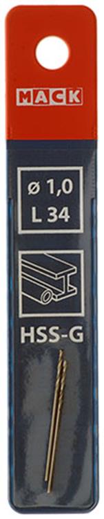 Load image into Gallery viewer, Mack 1018396 - metaalboor hss g din 338 ø 1,0 x 34 mm 2st | 5 stuks