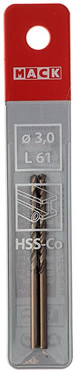 Load image into Gallery viewer, Mack 1018422 - metaalboor hss co5% din 338 ø 3,0 x 61 mm 2st | 5 stuks