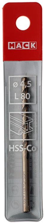 Load image into Gallery viewer, Mack 1018425 - metaalboor hss co5% din 338 ø 4,5 x 80 mm | 5 stuks