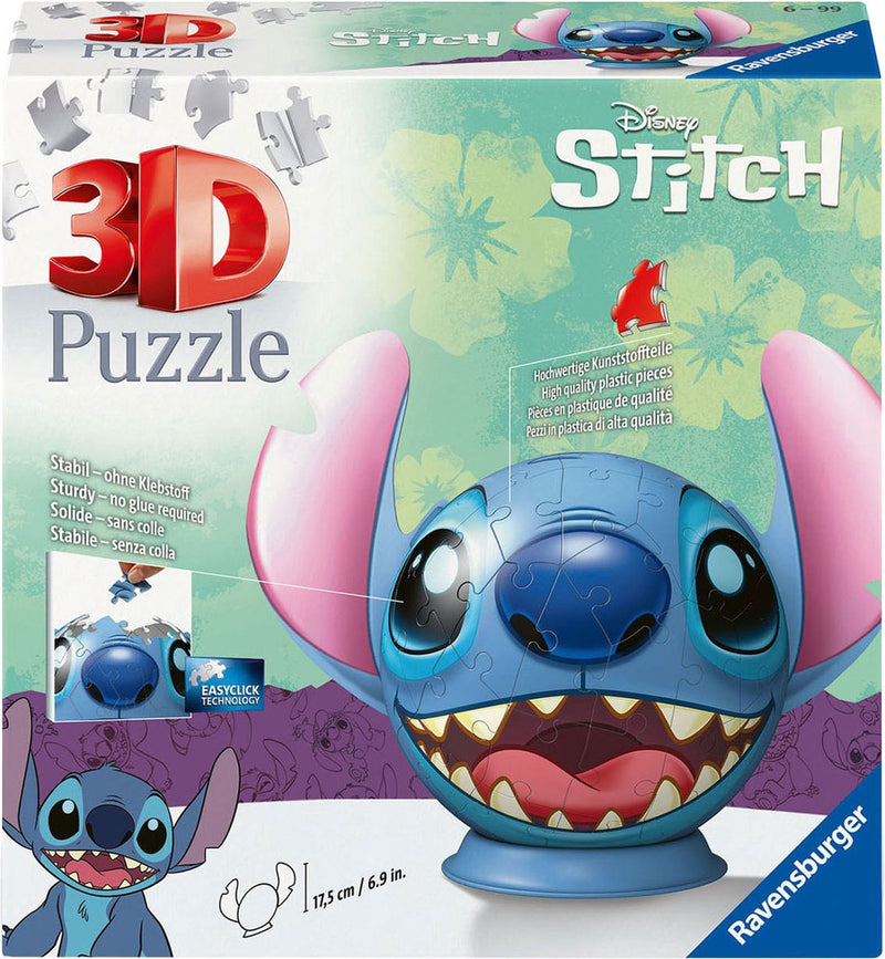 Load image into Gallery viewer, Ravensburger disney stitch met oren - 3d puzzel 72 stukjes