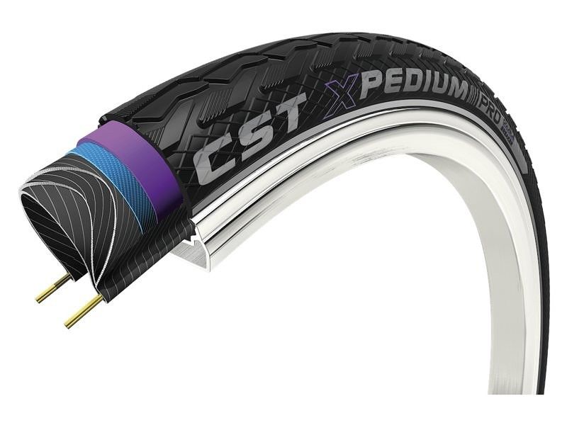 Load image into Gallery viewer, Cst buitenband xpedium pro 26 x 1.75'' 47-559 - zwart met reflectie