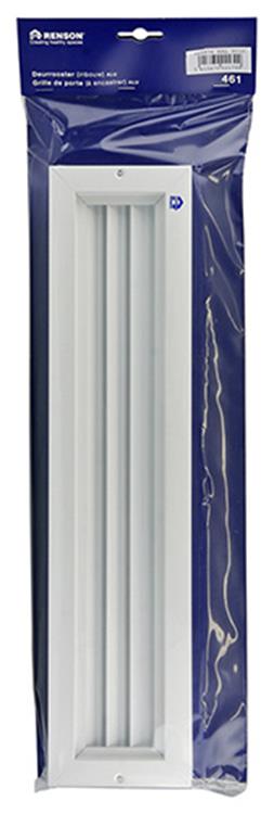 Load image into Gallery viewer, Renson 1006215 - deurrooster 461 alu ral 9010 425x76mm | 2 stuks