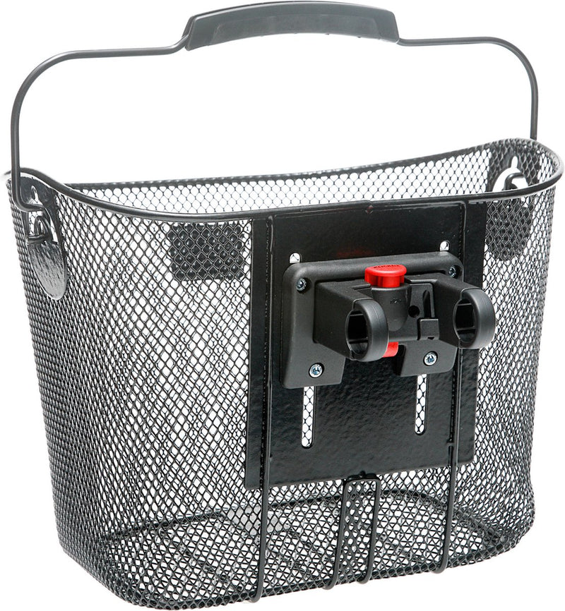 Load image into Gallery viewer, Burgers - new looxs newlooxs toscane klickfix - afneembare fietsmand - stuur - 19 liter - staal - zwart