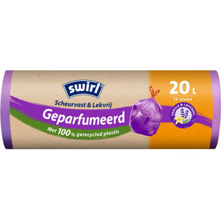 Load image into Gallery viewer, Swirl pedaalemmerzak trekband geparfumeerd 20l 12 stuks | 4 stuks