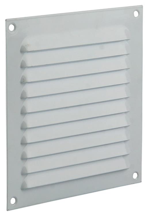 Afbeelding laden in galerijviewer, Renson 1015063 - schoepenrooster plat alu wit 150x150mm | 10 stuks