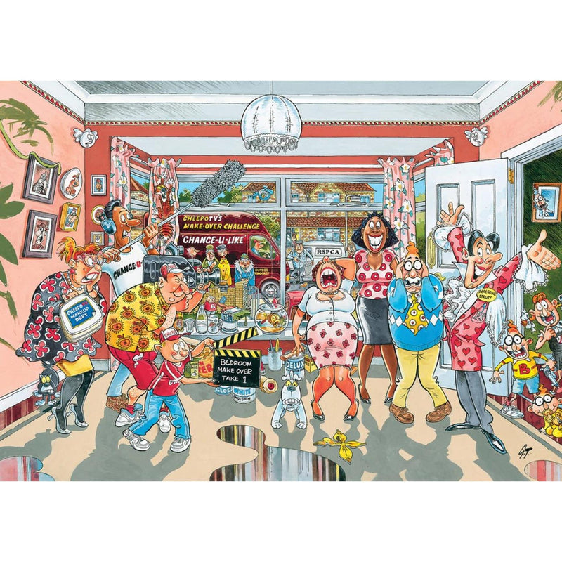 Load image into Gallery viewer, Jumbo wasgij retro original 9 legpuzzel - klein verbouwinkje, 1000st.