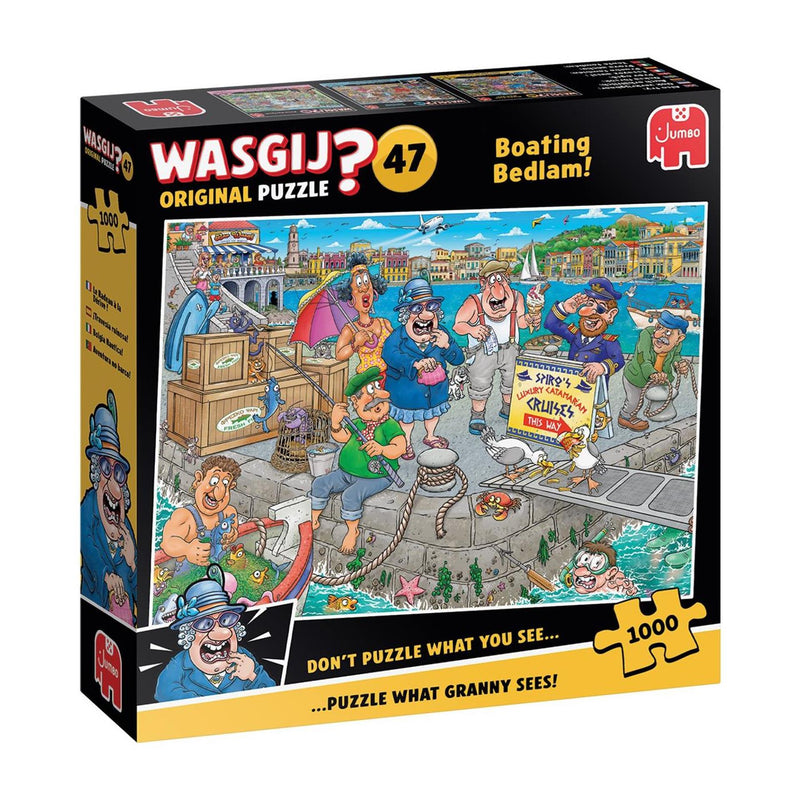 Load image into Gallery viewer, Jumbo wasgij original 47 - de boot in! - 1000 stukjes puzzel - legpuzzel