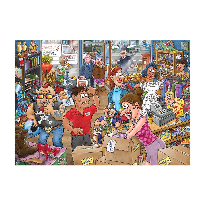 Load image into Gallery viewer, Jumbo wasgij mystery 29 - donatiedebacle! - 1000 stukjes puzzel - legpuzzel volwassenen