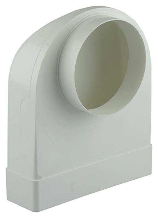 Load image into Gallery viewer, Renson 1006408 - pvc hoekverbinding rechth rond90° 7017 wit ø 125 | 3 stuks