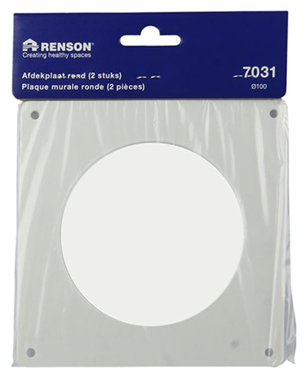 Load image into Gallery viewer, Renson 1006426 - set 2 st.pvc afdekplaten 7031 wit ø 100 | 5 stuks