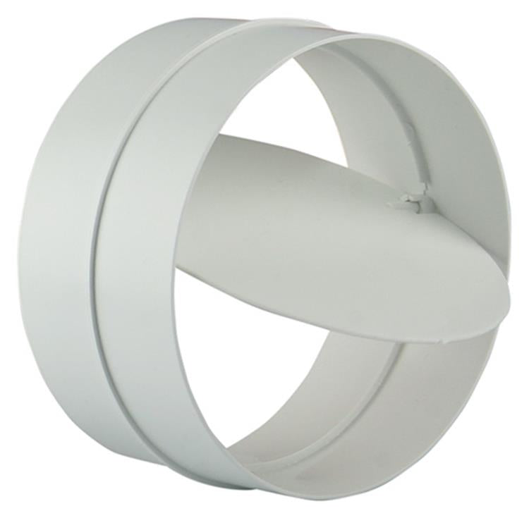 Load image into Gallery viewer, Renson 1006398 - pvc verbindingsstuk + terugslagklep 7007 wit ø 100 | 2 stuks