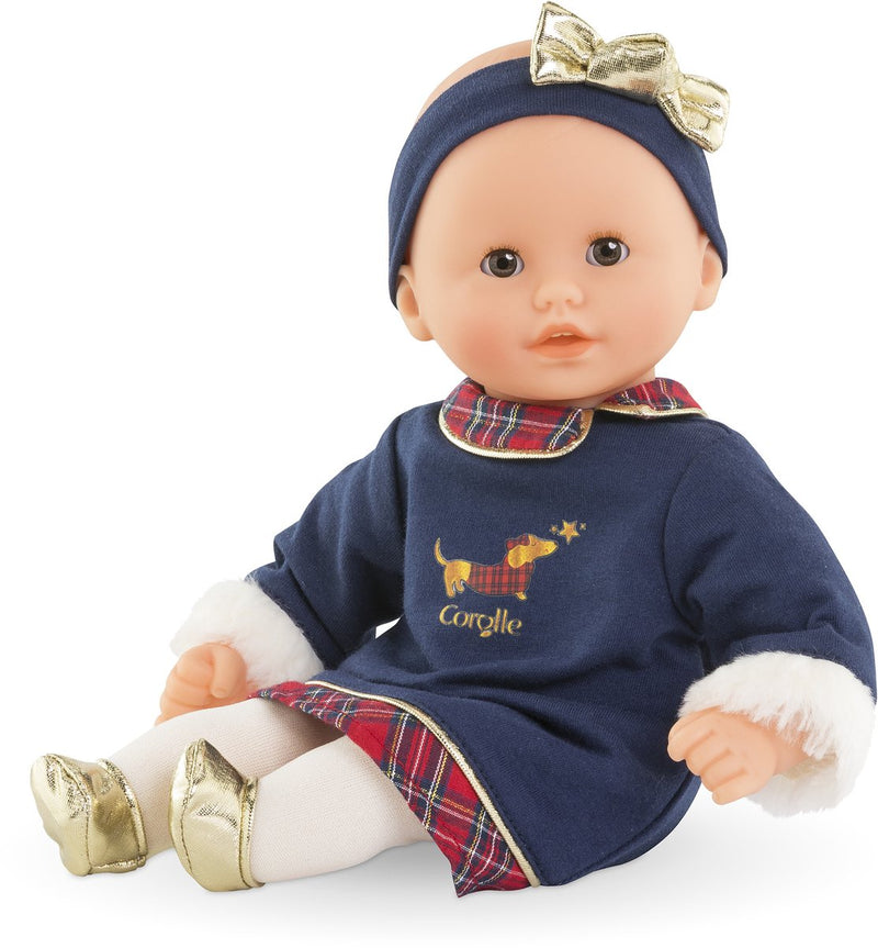 Load image into Gallery viewer, Corolle babypop calin margaux holidays zachte pop 30cm blauw vanillegeur.