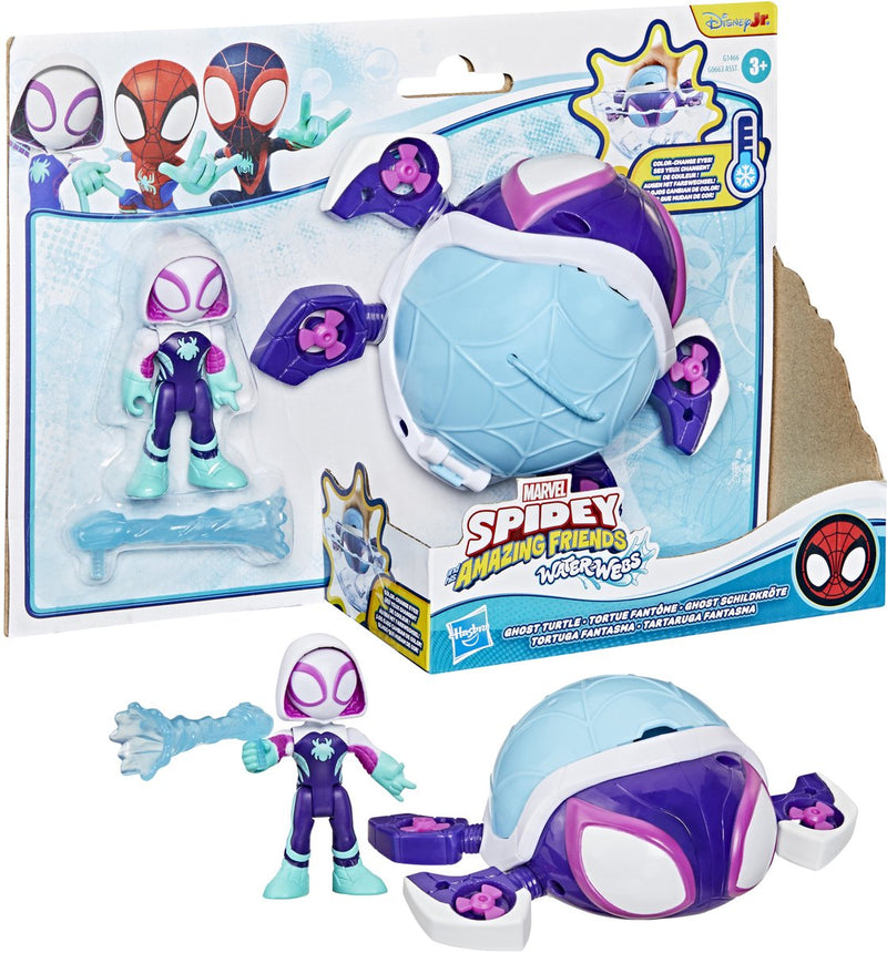 Load image into Gallery viewer, Spidey and his amazing friends marvel water-webs ghost turtle speelset