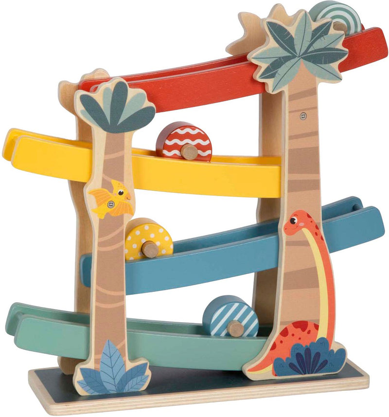 Load image into Gallery viewer, Small foot - houten knikkerbaan dino