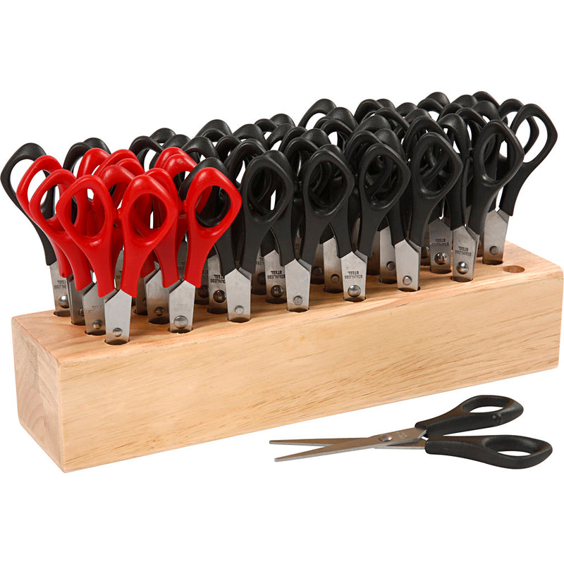 Afbeelding laden in galerijviewer, Https: www.cchobby.nl schoolscharen-met-rek-l-14-cm-rond-1-set