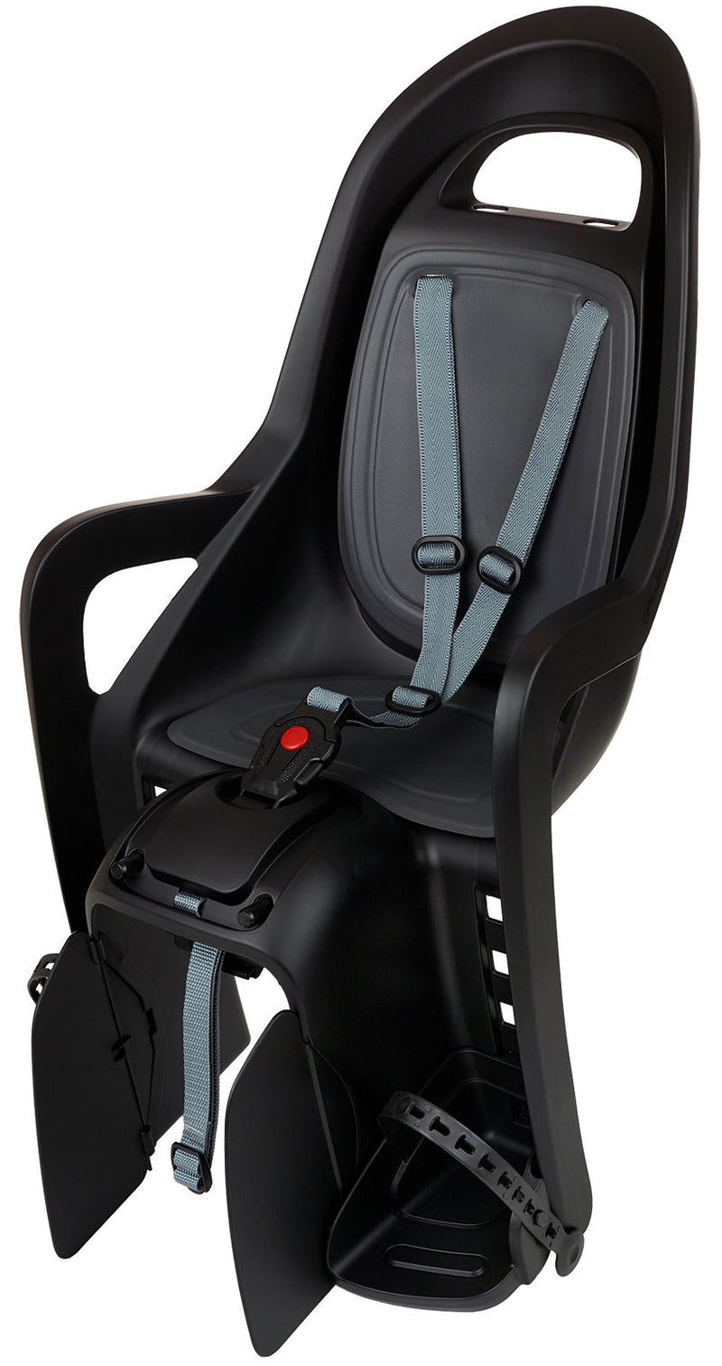 Load image into Gallery viewer, Polisport achterzitje groovy mik-hd donkergrijs zwart