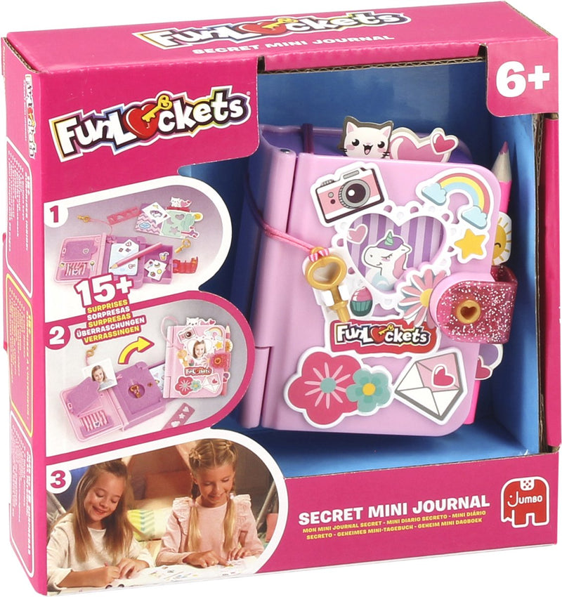 Load image into Gallery viewer, Funlockets jumbo - - secret mini journal - dagboek voor meisjes 6 jaar - met 15+ verrassingen