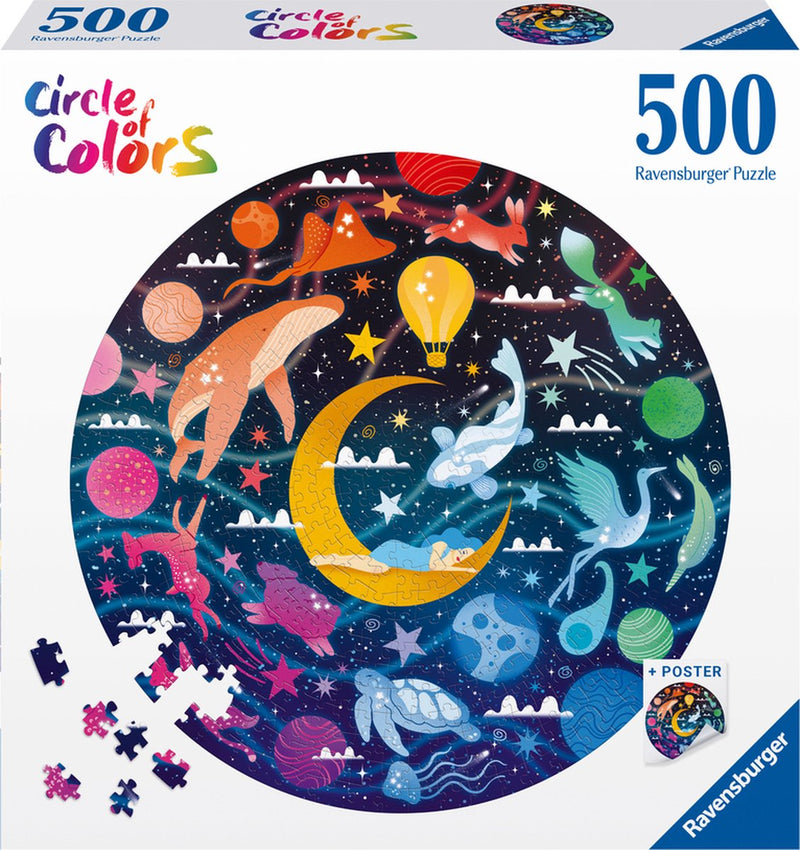 Load image into Gallery viewer, Ravensburger legpuzzel circle of colors dromen, 500st.